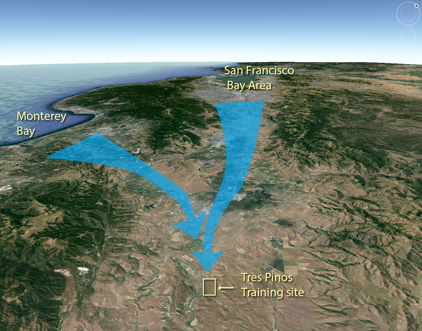 What makes Tres Pinos such a great training site?